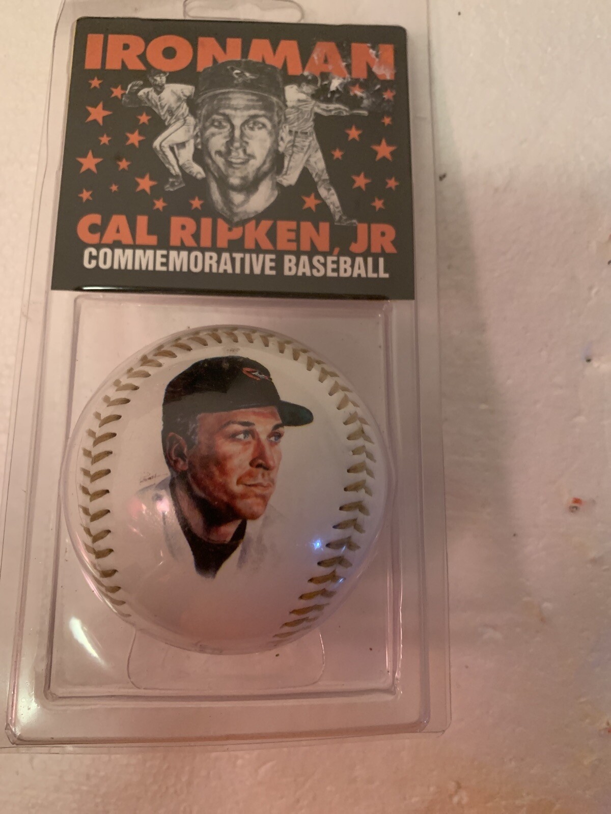 Cal Ripken Jr Ironman Commemorative Baseball New Certificate Of
