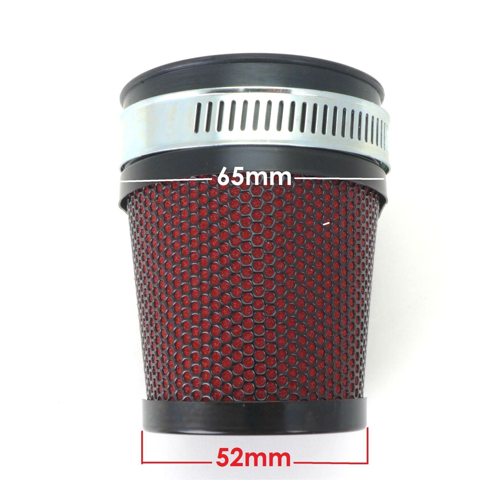 Pod Air Filters 54mm Oval Black Body & Cap Red Foam Filter Set of 4 2538038x4 eBay