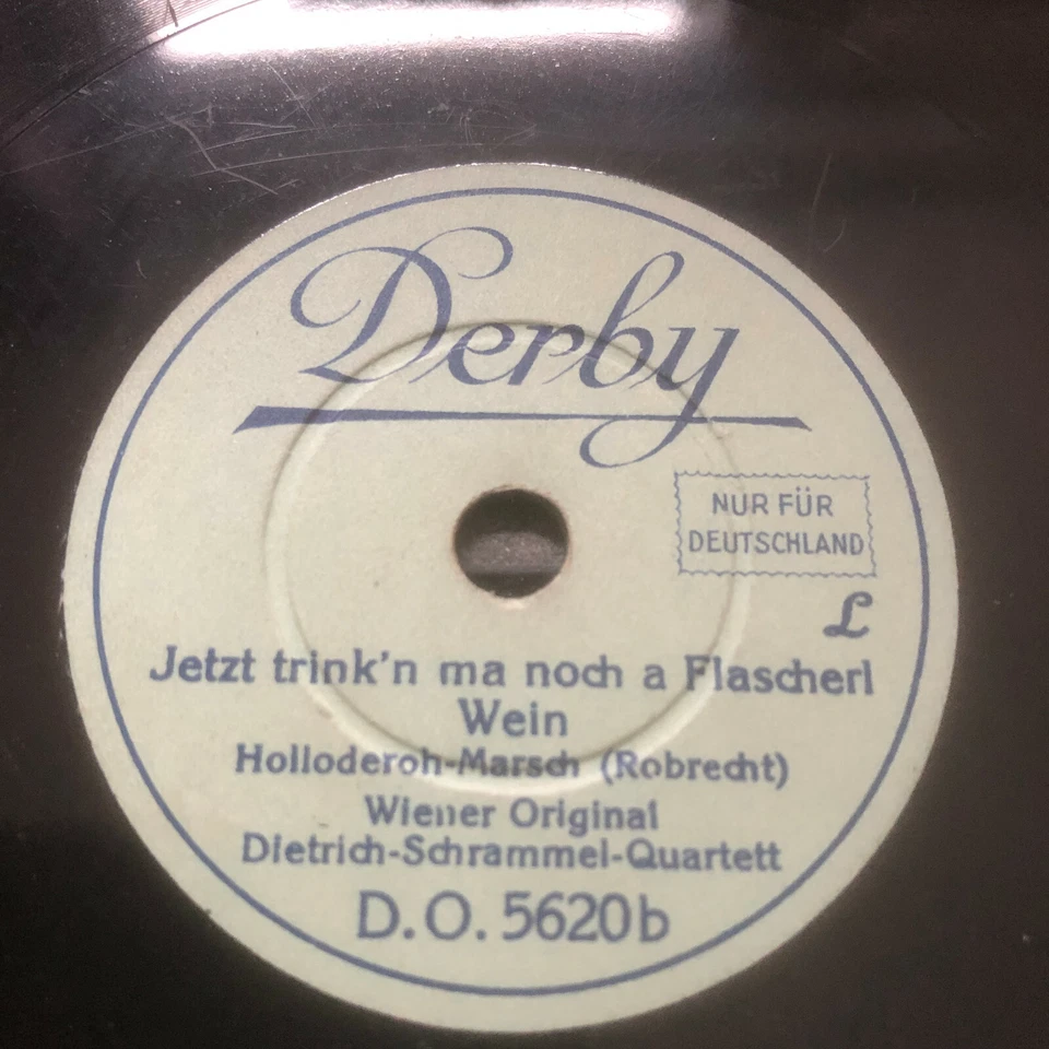Ich hab mal a Räuscherl ghabt ~ Jetzt trink ma noch a Flascherl Wein - 8" 78 RPM - Bild 2 von 2