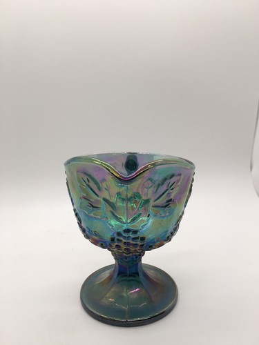 Harvest Carnival Blue Glass Creamer. - Picture 6 of 6