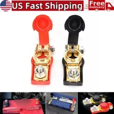 Car Copper Battery Terminal Quick Connector Cable Clamp Clip Positive & Negative