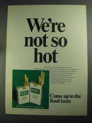 kool cigarettes reward points 1968 Ad - We're Not So Hot ITG Transformation Yielding Results for