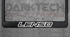 Lenso Wheels License Plate Frame Black Metal Street Racing Performance Usa