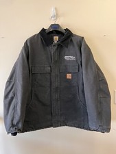 Carhartt - Duck Quilt Lined Artic Work Coat - Black - 3XL - Embroidered Business