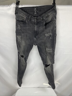 H&M Men’s Jeans Size 30x26 Skinny Fit Coupe Moulante Dark Wash