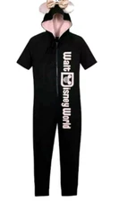DISNEY PARKS Minnie Mouse 1-Piece Knit Romper Jumpsuit Pajamas Lounge XS NWT $69