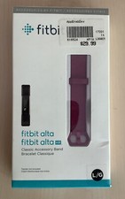 Genuine Fitbit Alta or Alta HR Fuchsia Classic accessory band Size Large