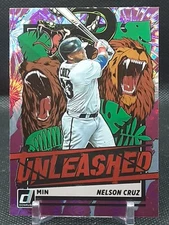 NELSON CRUZ 2021 DONRUSS UNLEASHED PINK FIREWORKS TWINS D2