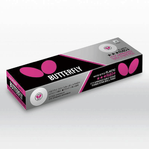 Butterfly 3 Star Ball R40+ Table Tennis Match Ball 12 Packs - Picture 2 of 2