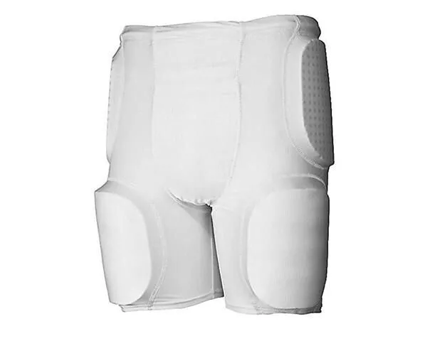 Stromgren Football Girdle 5 Pad Protection Compression FlexPad Shorts WHT S  &2XL