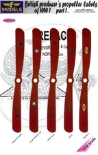 LF Models Decals 1/32 BRITISH WORLD WAR I PROPELLER LOGOS Part 1