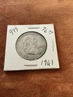 1961 d franklin half dollar