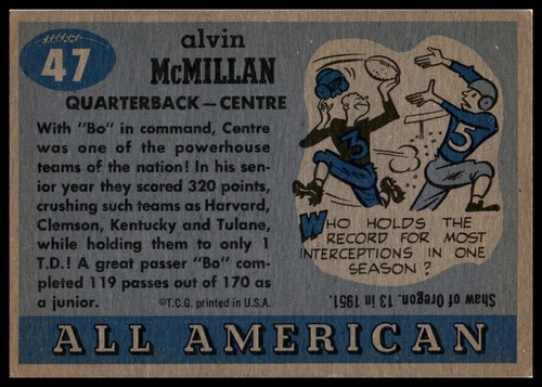 1955 Topps Football All-American - Pick A Card - Poor to VG-EX - Bild 61 von 115