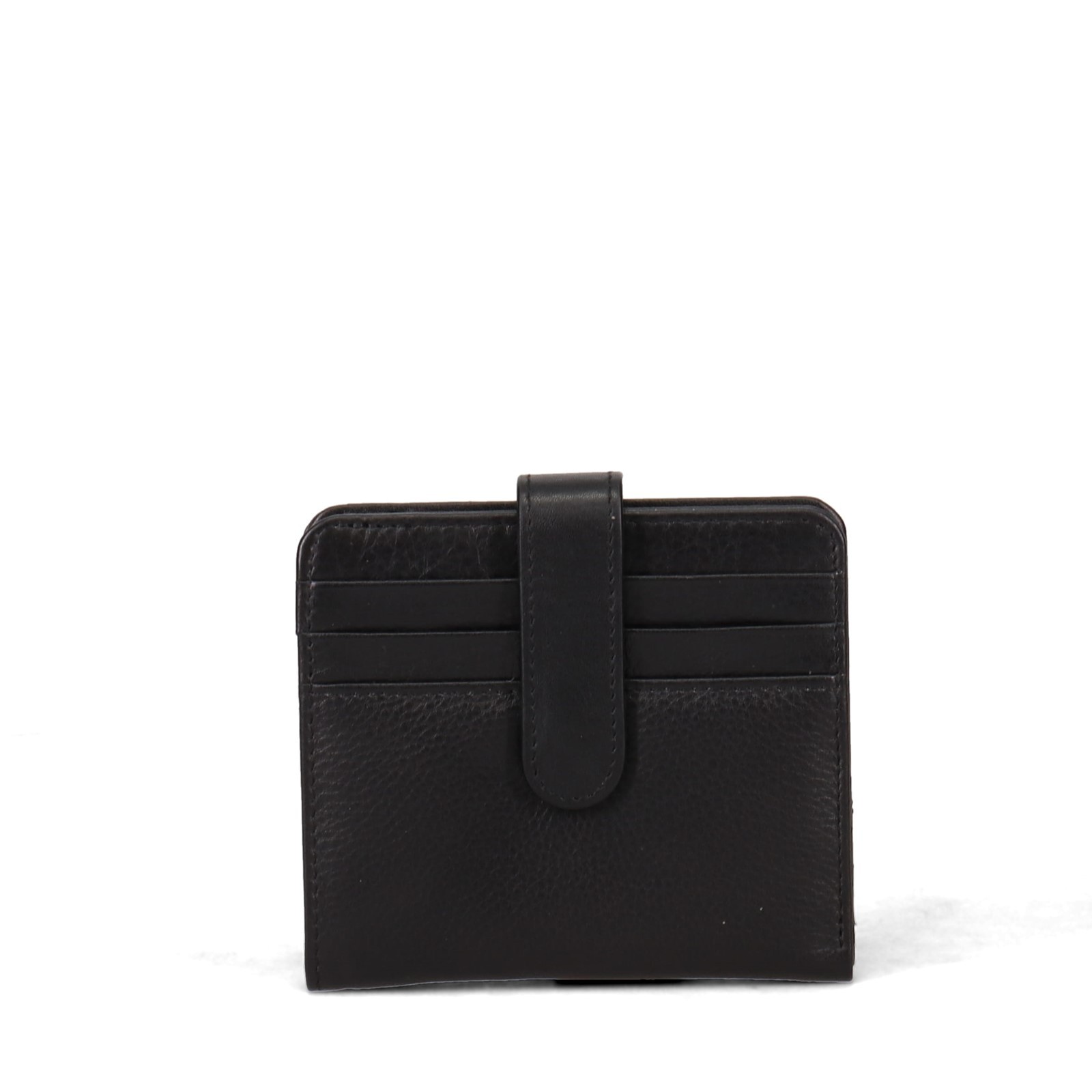 Womens ILI Bifold Wallet - RFID Blocking 7301-BLACK Black LEATHER 9090₽