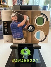 2013 Upper Deck SP Golf Steve Stricker #TGSS Tour Gear Dual Shirt Swatch /35