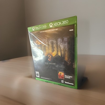 Doom 3 BFG Edition Xbox One Xbox 360 w/ Poster 3D Lost Mission - Fast Shipping