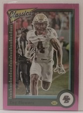 Zay Flowers 2023 Panini Chronicles – Classics Draft Picks #23 Pink Parallel (RC)