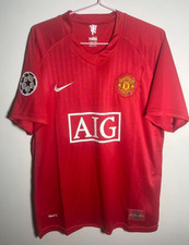 07/08 Manchester United Home Retro Jersey Red #7 Vintage Classic Soccer Football