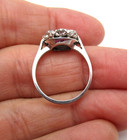 14K White Gold .40 TCW Diamond Flower Cluster Ring Size 6.5 4.1 Gr [R390] — photo 5
