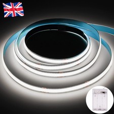 5V COB LED Strip Lights Battery Operated, Bendable & Cuttable, Self-Adhesive