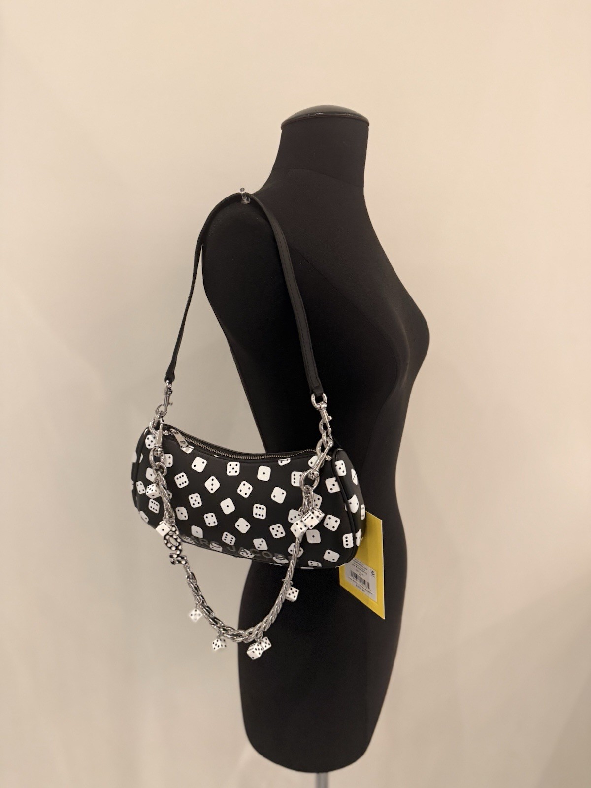 NWT Marc Jacobs Joy Dice Shoulder Bag - Black And White