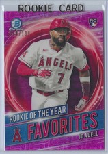 2021 BOWMAN CHROME MEGA BOX ROY FAVORITES PINK REFRACTOR #RRYJA JO ADELL RC/199