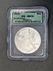 2003 $1 American Silver Eagle MS70 Graded by ICG