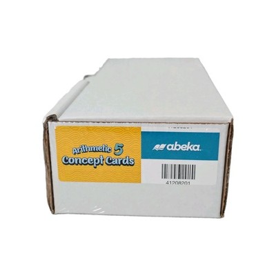 Abeka Arithmetic 5 Concept FlashCard NEW SEALED Learn HomeSchool Curriculum Math