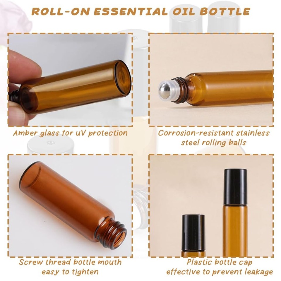 50 flaconi vuoti per campioni di profumo, 2 ml, tappo bianco, per oli essenziali, mini flaconi in vetro ricaricabili, per aromaterapia, profumi e liquidi