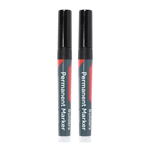 Timco - Permanent Markers - Fijne Tip - Zwart - Afbeelding 1 van 3