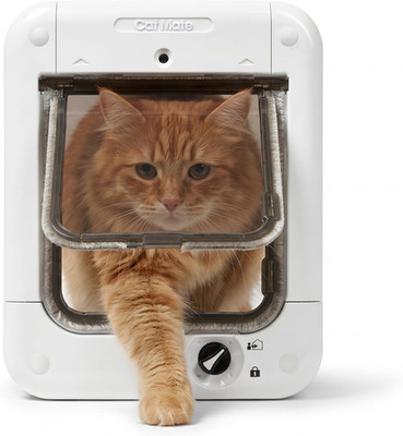 Cat Mate Microchip Activated Cat Flap (360) - ISO and AVID Compatible, Door for