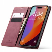 Spacecase Wallet Case FüR Iphone 15 Pro Max LederhüLle Rot