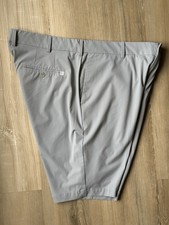 Peter Millar Crown Crafted Men's Golf Shorts 36 Gray Performance Stretch