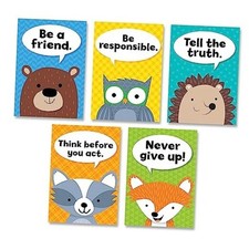 CTP Woodland Friends Character Traits Inspire U 5-Poster Pack, 13 3/8" x 19" 