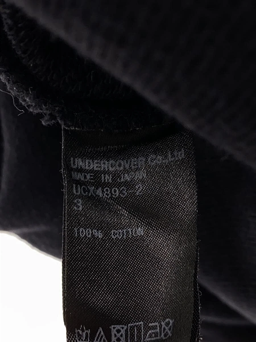 UNDERCOVER FELPA CON CAPPUCCIO SOTTOCOPERTA 3 COTONE STAMPA NERA UCX4893 2