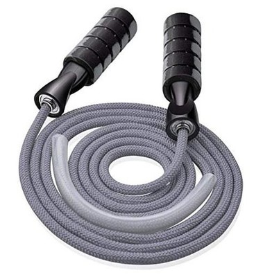 Jump rope, Professional Weighted Jump rope workout, Adjustable Tangle-Free Gray