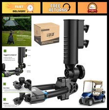 Universal Golf Push Cart Umbrella Holder - Heavy Duty, 180  Rotation, Fits Strol