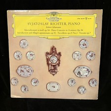 SCHUMANN Piano Concerto  Piano Works - SVIATOSLAV RICHTER - DGG LP TULIP insert