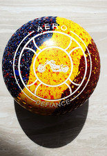 Aero Defiance Single Lawn Bowl Size 3.5H Stamped WB24 Trifecta