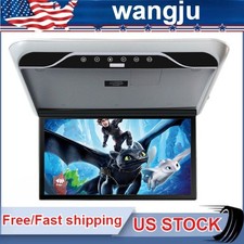 19.5" Flip Down Car Roof Monitor HD TFT 1080P Screen USB HDMI Ceiling Overhead