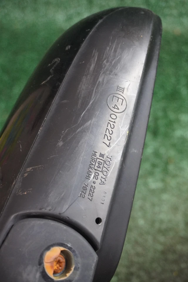 Espejo retrovisor de puerta negro izquierdo lado del conductor Toyota Prius 2007 2008 2009 OEM E4012227 Foto 4 de 4