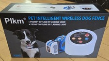 Plkm Pet Intelligent Dog Fence Wireless Electric Containment Sysrem W/Transmiter