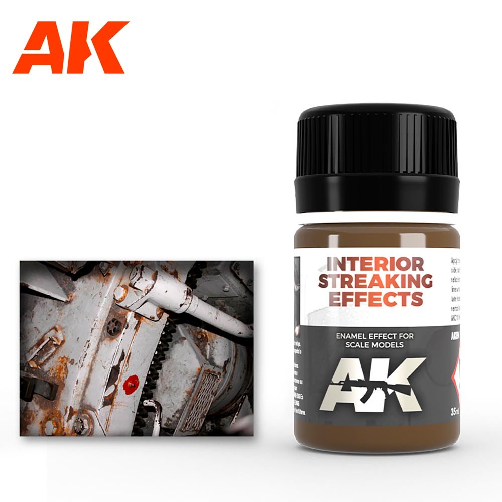 Ak00094 - Ak Interactive Wash 35Ml Interiors Streaking Grime Light/White - Image 6