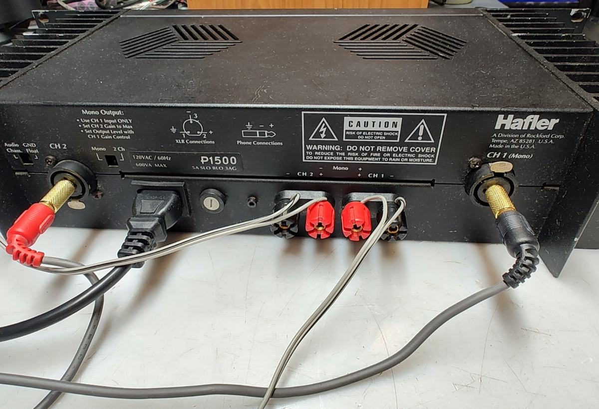 Hafler P1500 Trans Nova Professional Power Amplifier 54e for sale