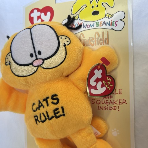 Ty Bow Wow Beanies GARFIELD Cats Rule Vintage Stofftier Plüschtier Hundespielzeug - Bild 2 von 3
