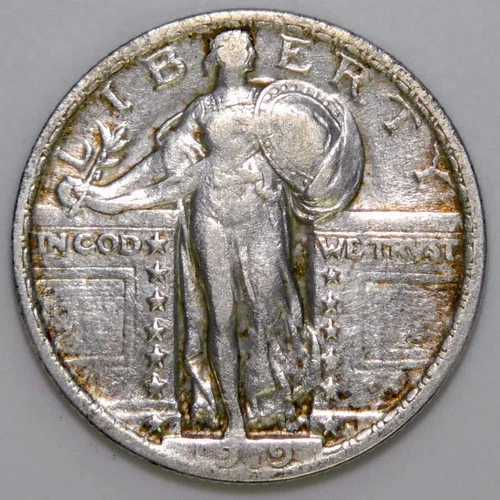 1919 Standing Liberty Quarter Silver 25c VF k060