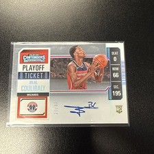 2023-24 Contenders Bilal Coulibaly RC Playoff Ticket Auto #20/99 Wizards