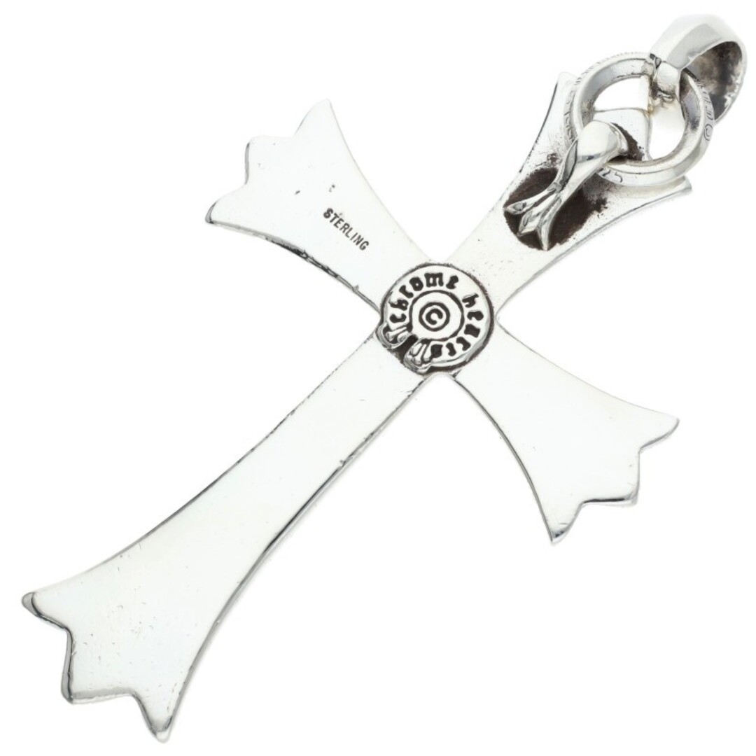 Chrome Hearts CH CRS LG W BALE Large Cross Silver Necklace Top Men's Used 627f58 thumbnail 3