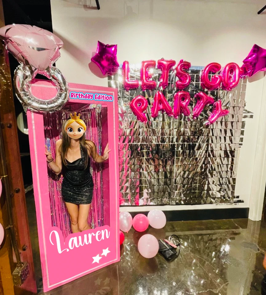 4ft, 5ft and 6ft tall, doll photo box, popular photo booth props birthday party - Image 3 of 4