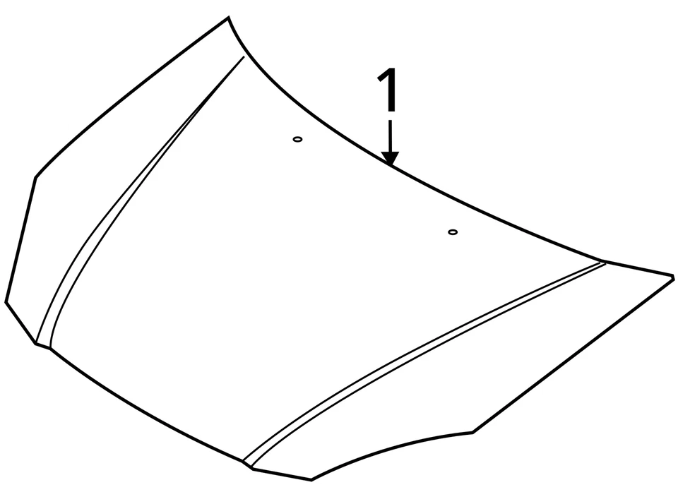 Hyundai Accent Hood 2006-2011 OEM ZSQRE Foto 3 de 3
